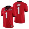 georgia bulldogs red 2022 fathers day gift greatest dad jersey scaled