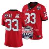 georgia bulldogs robert beal jr. red 2022 peach bowl college football playoff jersey scaled