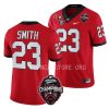 georgia bulldogs tykee smith red back to back national champions cfbplayoff 2023 jersey scaled
