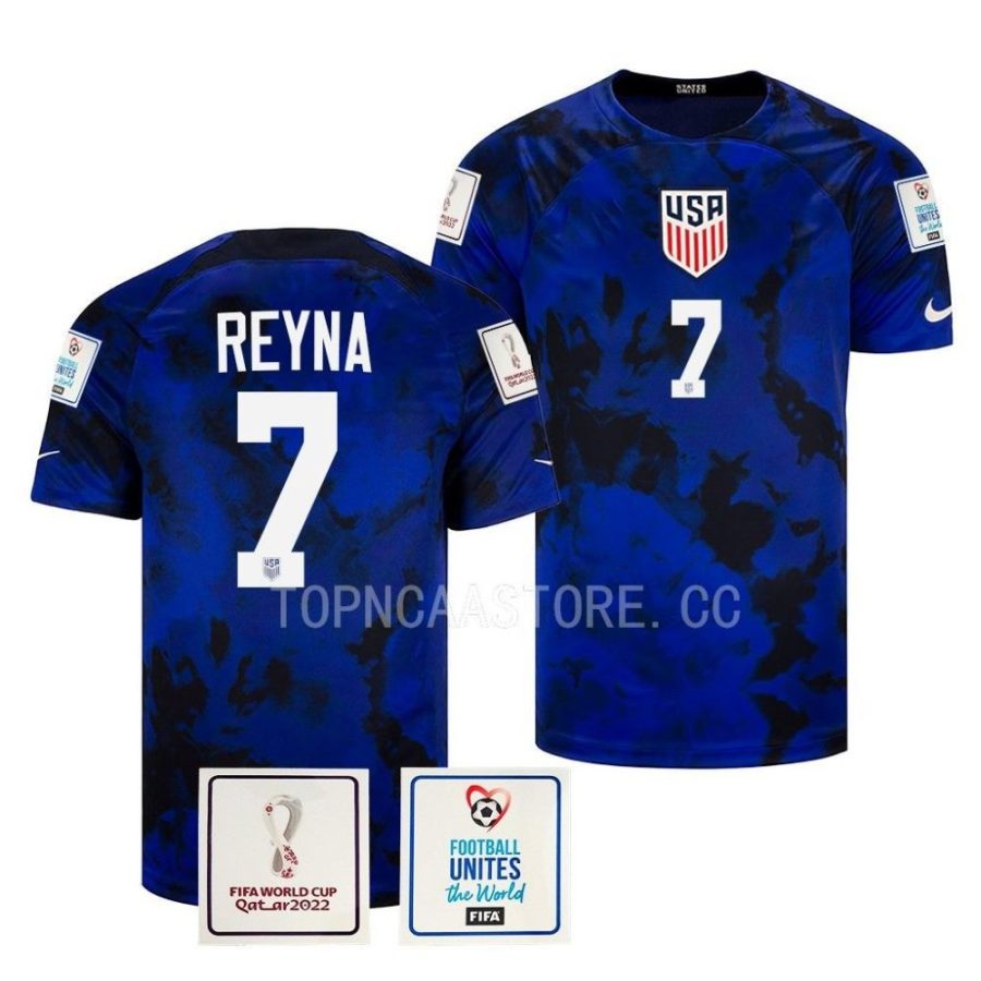 giovanni reyna blue fifa world cup 2022qatar usmnt jersey scaled