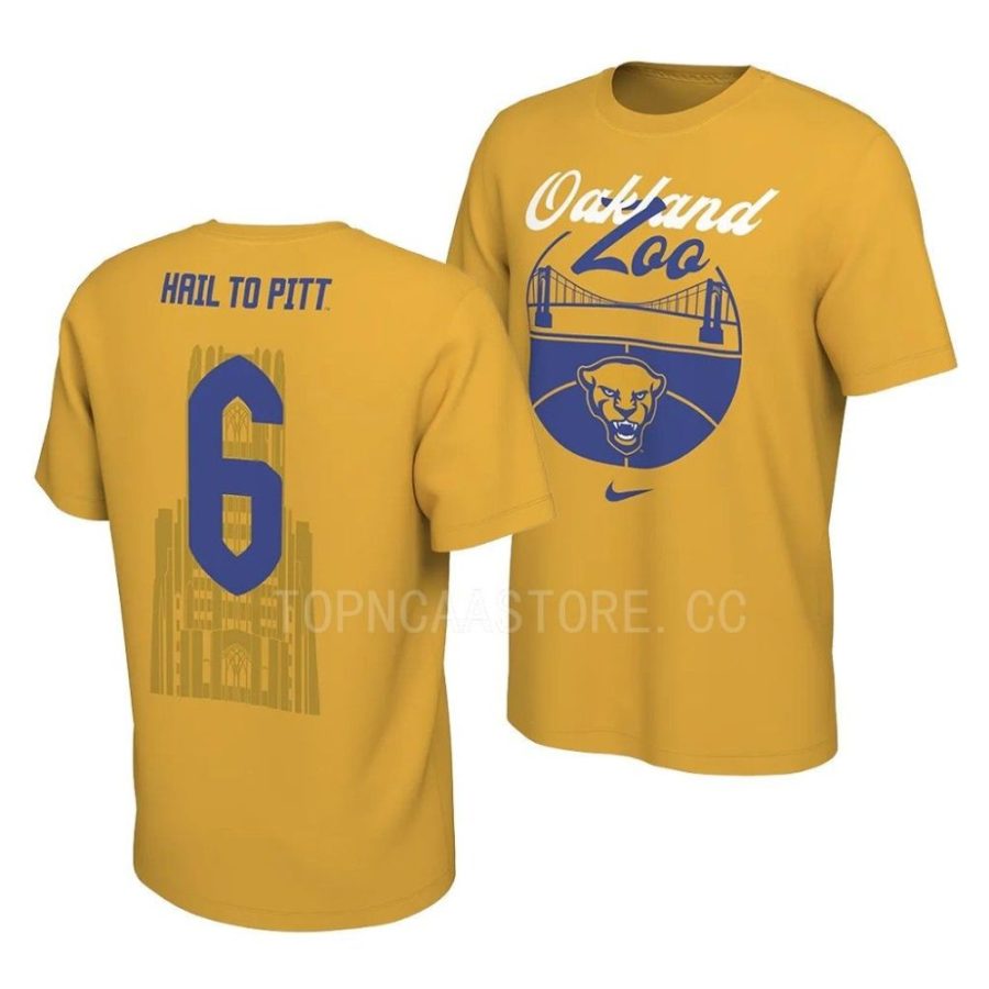 gold oakland zoo student bodyshort sleeve pitt panthers men shirt scaled