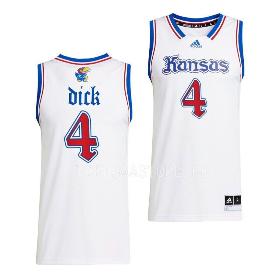 gradey dick kansas jayhawks 2022 23swingman basketball white jersey scaled