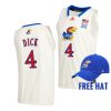 gradey dick kansas jayhawks college basketball 2022 free hat jersey scaled