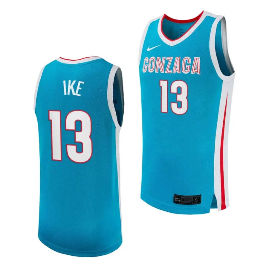 graham ike gonzaga bulldogs college basketball 2023 24 replica jersey scaled