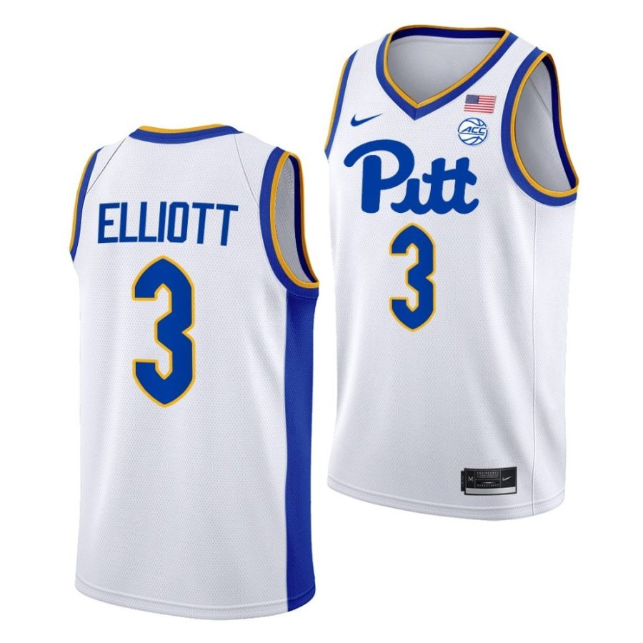 greg elliott pitt panthers 2022 23college basketball homewhite jersey scaled