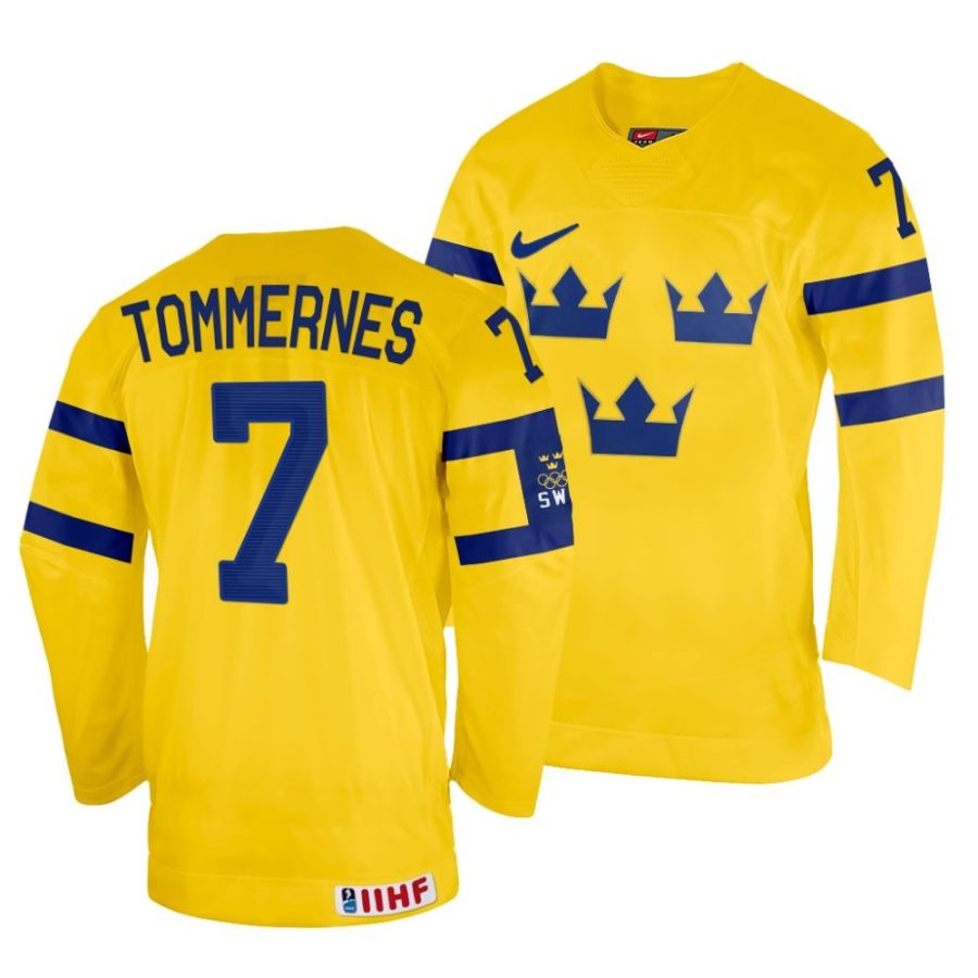 henrik tommernes home 2022 iihf world championship yellow jersey scaled