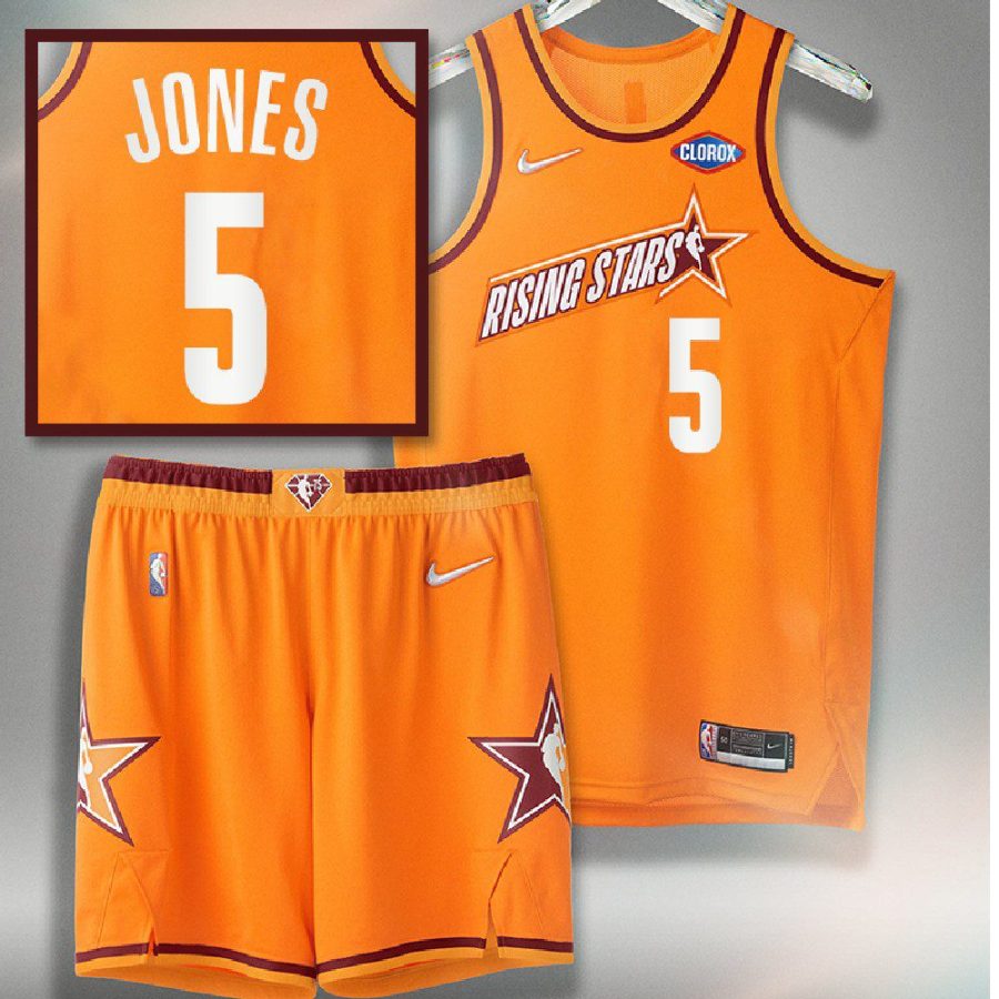 herbert jones orange 2022 nba rising stars pelicans jersey