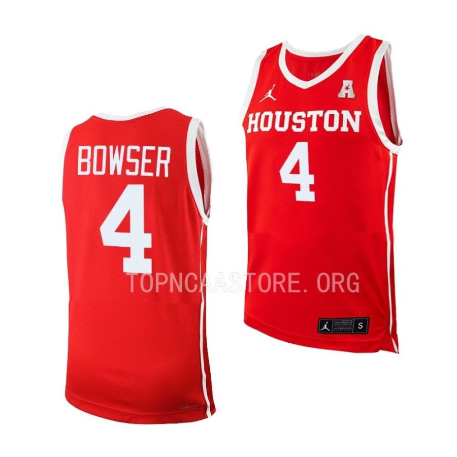houston cougars darius bowser youth red ncaa basketball 2022 23 jersey scaled
