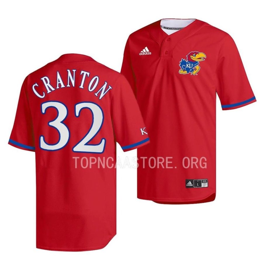 hunter cranton red college baseball kansas jayhawksreplica jersey scaled