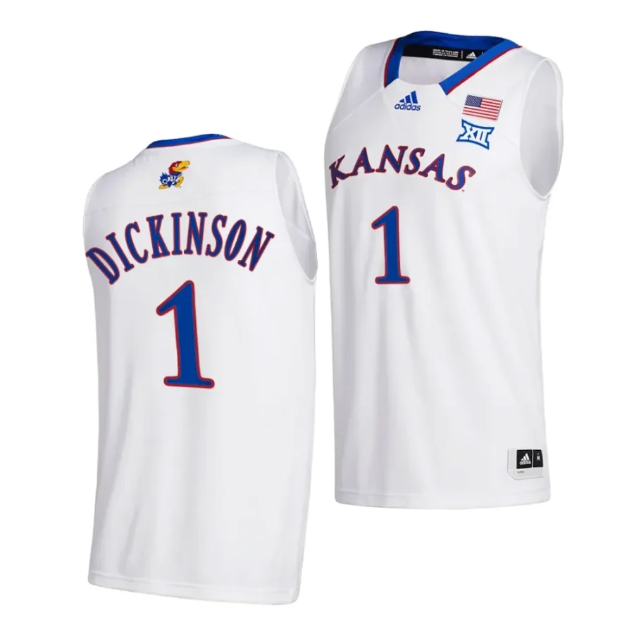 hunter dickinson white college basketball home jersey scaled