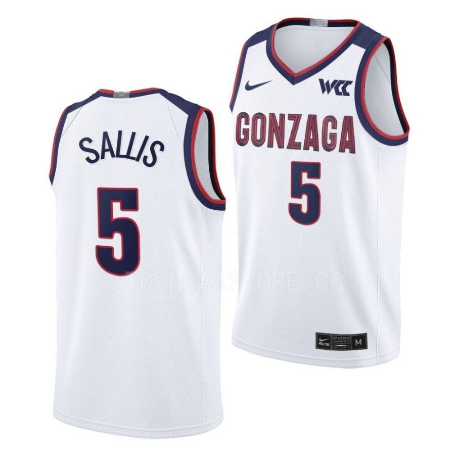 hunter sallis gonzaga bulldogs college basketball 2022 23 jersey scaled