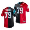 ikem ekwonu black red 2022 nfl draft panthers x wolfpack jersey scaled