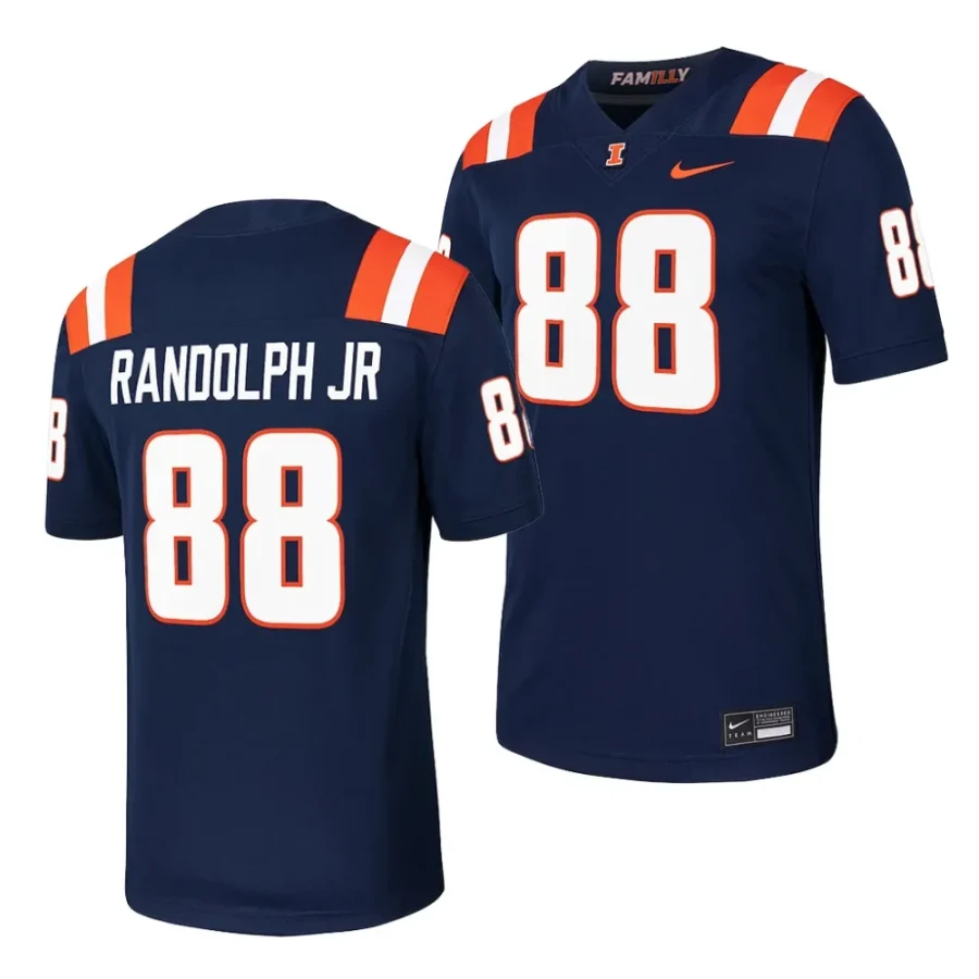 illinois fighting illini keith randolph jr navy nil football player jersey scaled