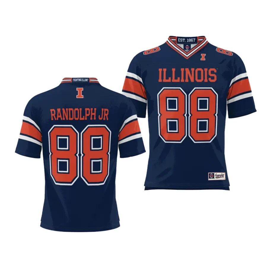 illinois fighting illini keith randolph jr navy nil player football jersey scaled