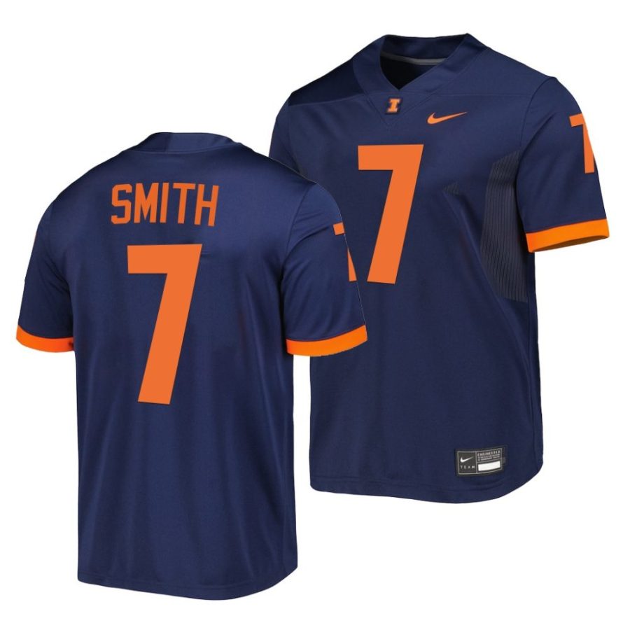 illinois fighting illini kendall smith navy untouchable football jersey scaled