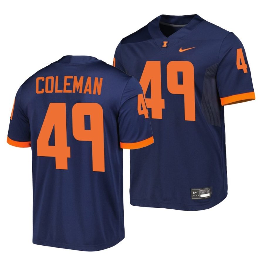 illinois fighting illini seth coleman navy untouchable football jersey scaled