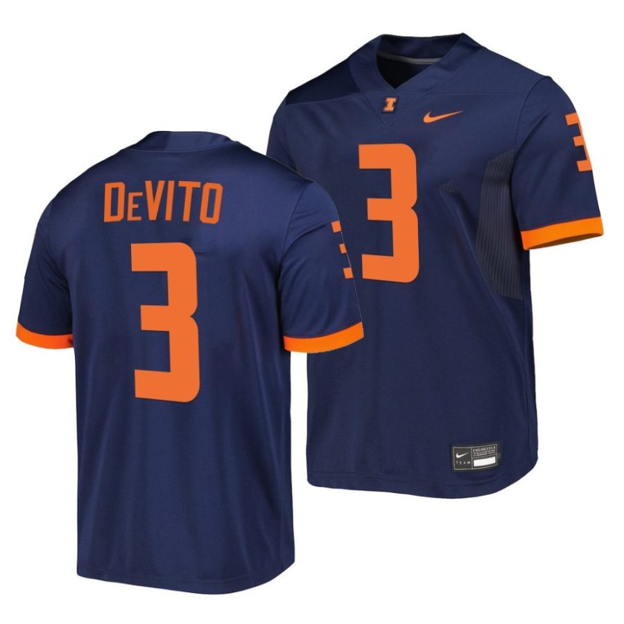 illinois fighting illini tommy devito navy untouchable football jersey scaled