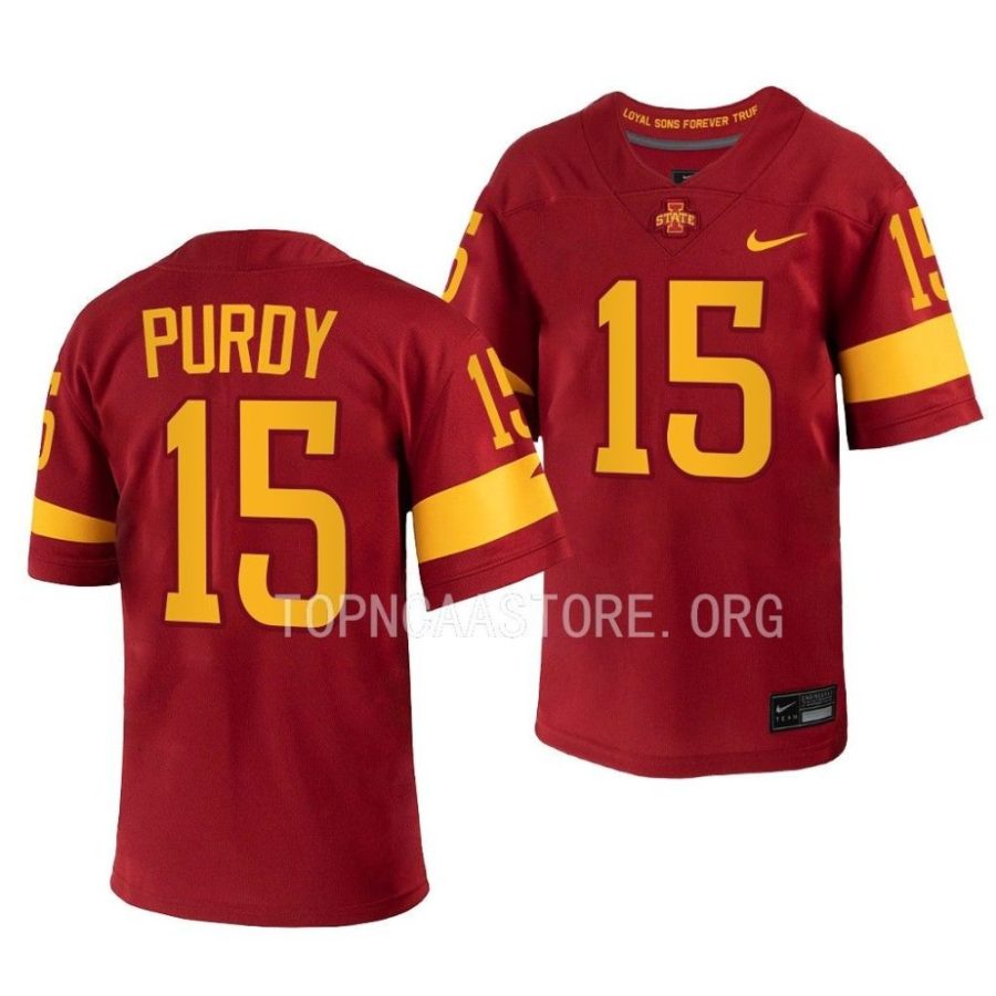 iowa state cyclones brock purdy red 2022 draft's mr. irrelevant football jersey scaled