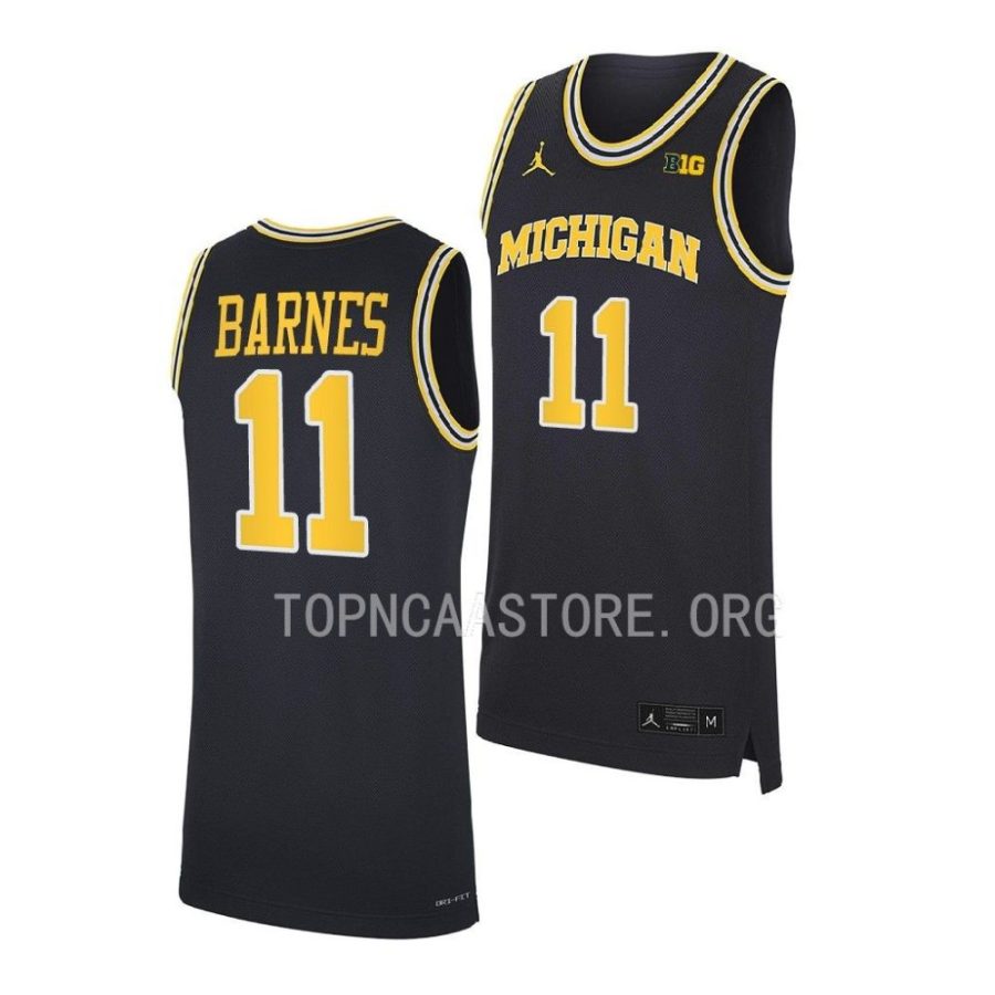 isaiah barnes michigan wolverines ncaa basketball 2022 23 replica jersey scaled