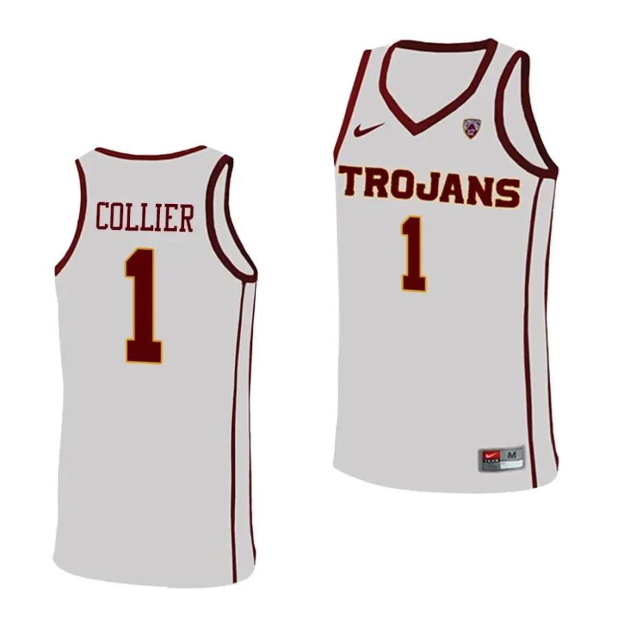 isaiah collier white college basketball 2023 24replica jersey scaled