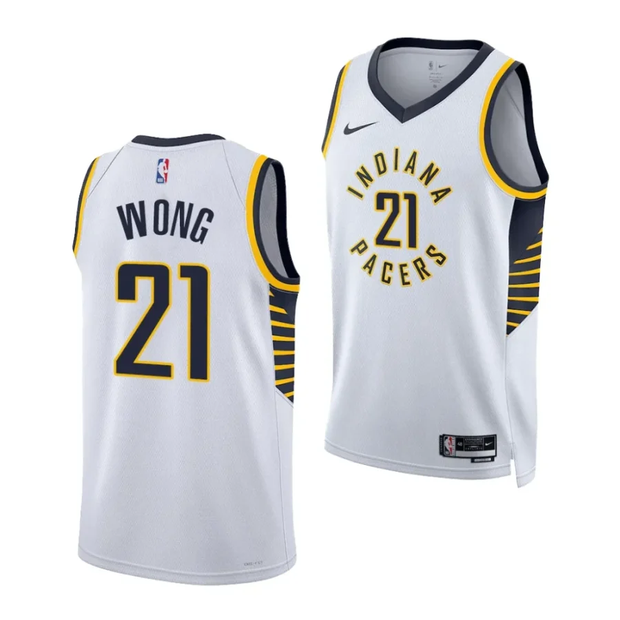 isaiah wong pacers 2023 nba draft white association edition men jersey scaled