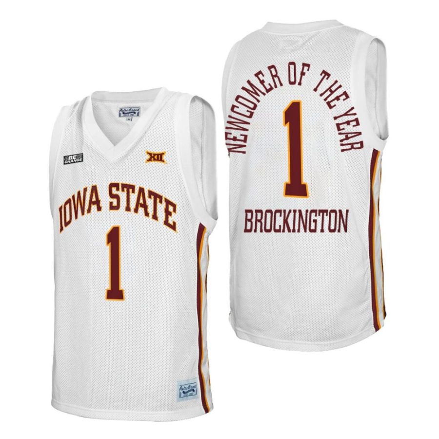 izaiah brockington white newcomer of the year 2022 iowa state cyclones jersey scaled