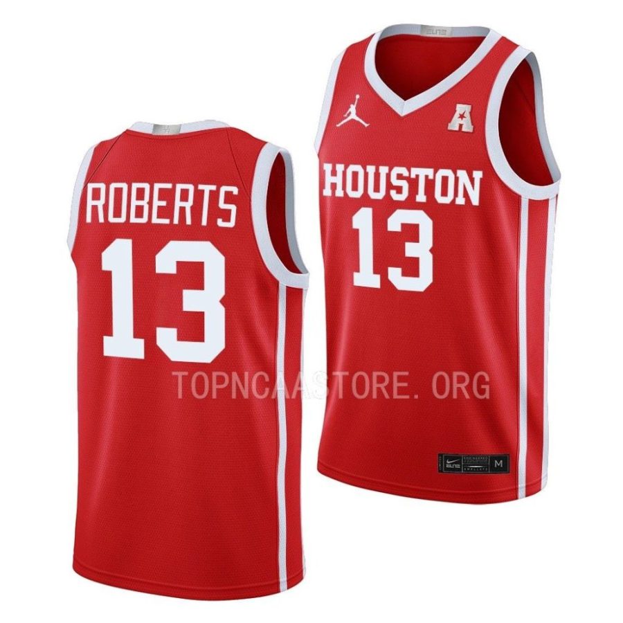 j'wan roberts houston cougars 2022 23limited basketball awayscarlet jersey scaled