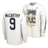 j.j. mccarthy long sleeve cfbplayoff 2023 national champions white t shirts scaled