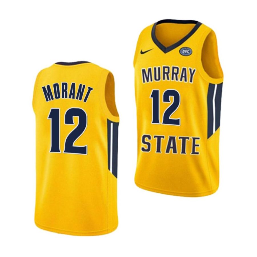 ja morant gold college basketball murray st. racers jersey scaled