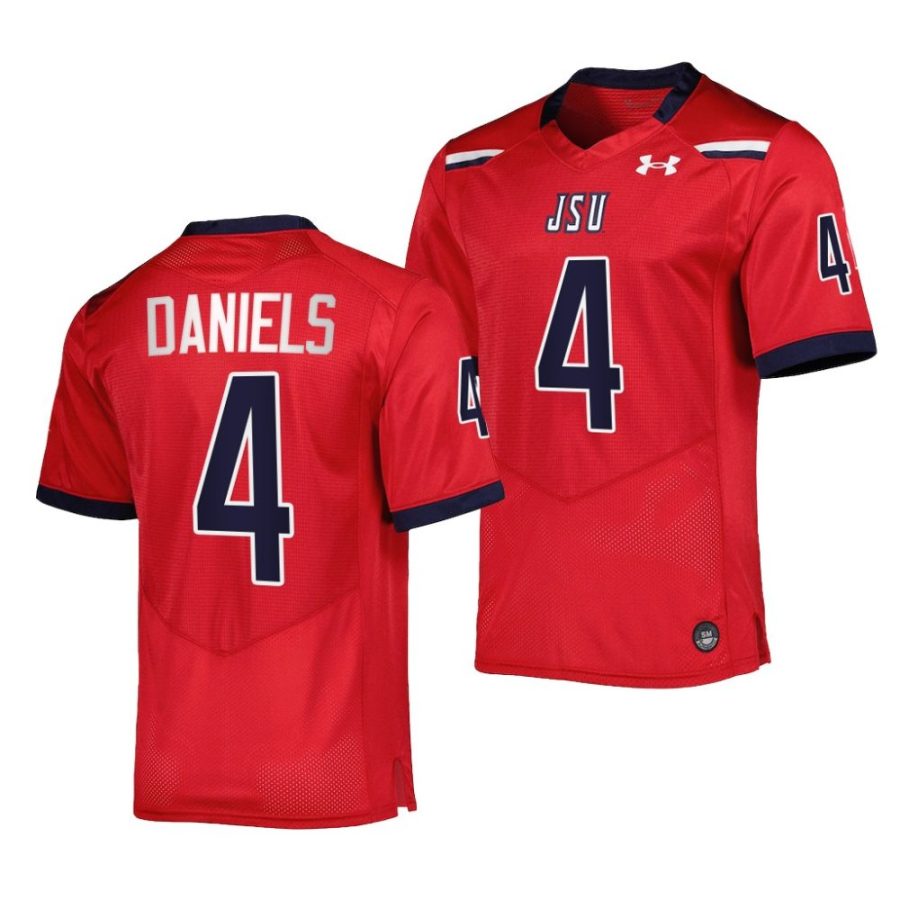 jackson state tigers dallas daniels red team wordmark replica football jersey scaled