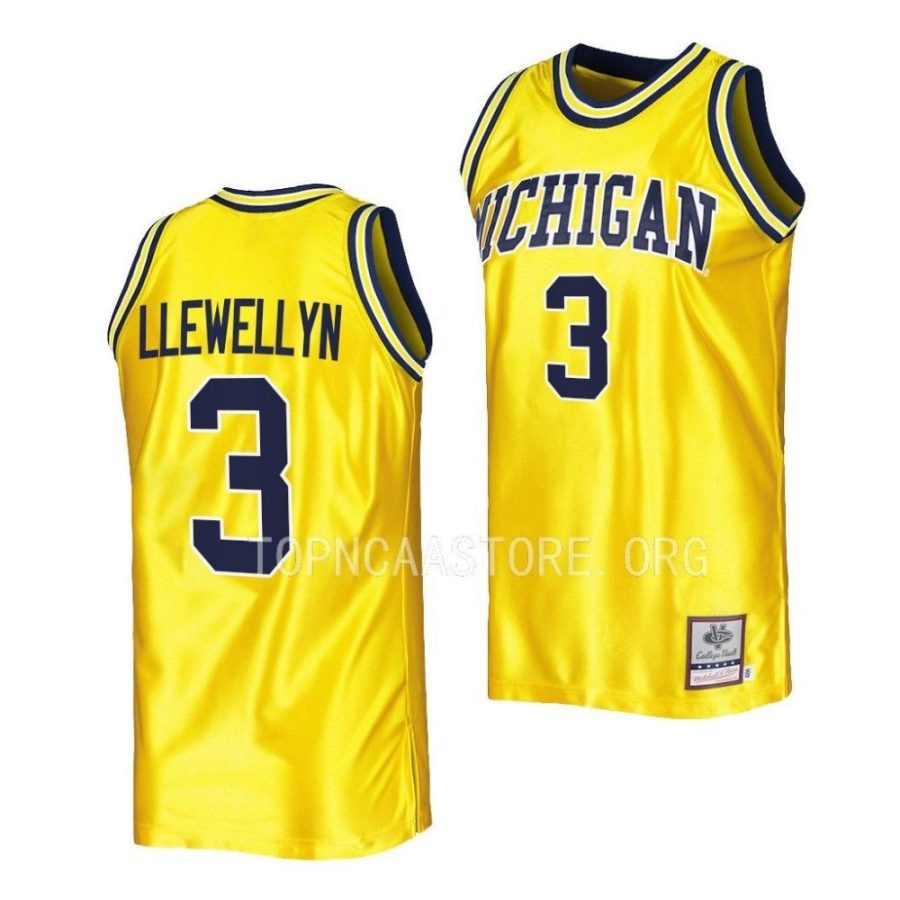 jaelin llewellyn michigan wolverines college vault mitchell nessmaize jersey scaled