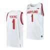 jahmir young maryland terrapins home basketball 2022 23 replica jersey scaled