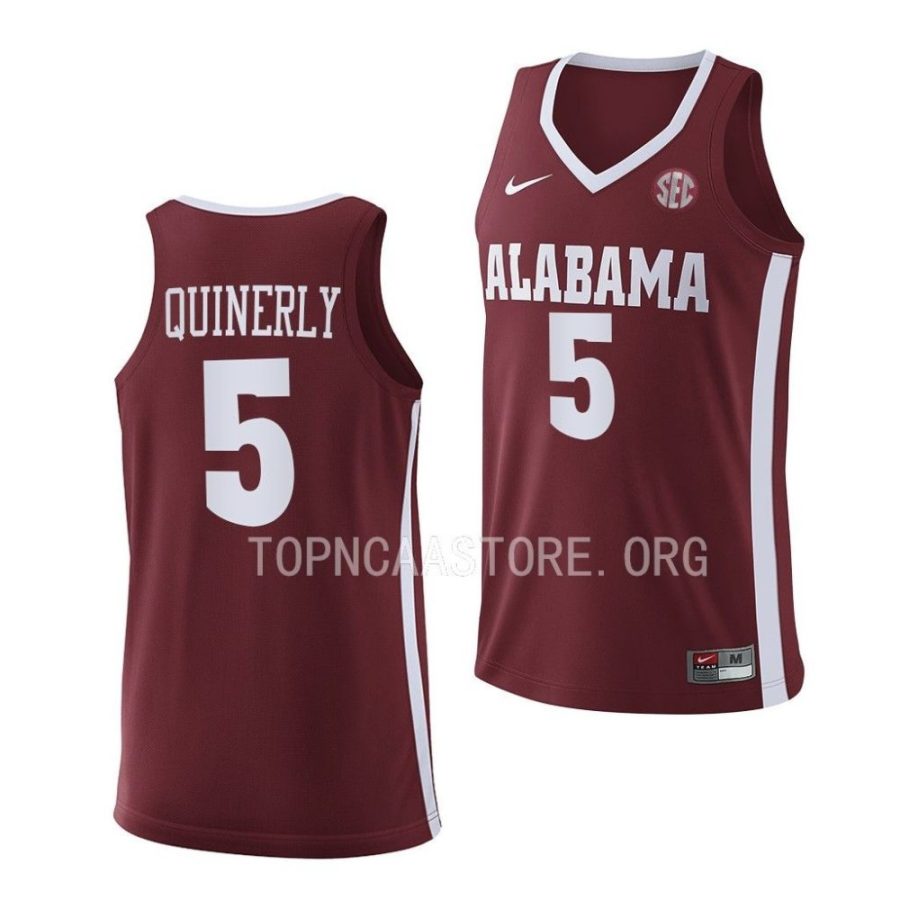 jahvon quinerly alabama crimson tide 2022 23replica basketball crimson jersey scaled