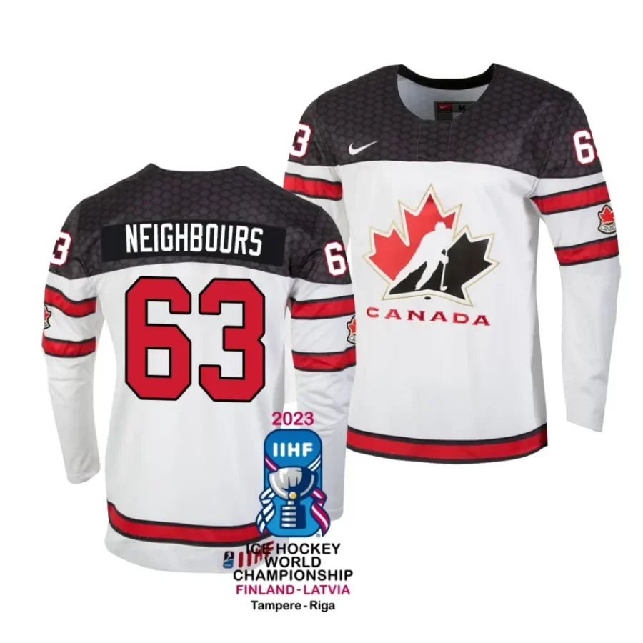 jake neighbours home 2023 iihf world championship white jersey scaled