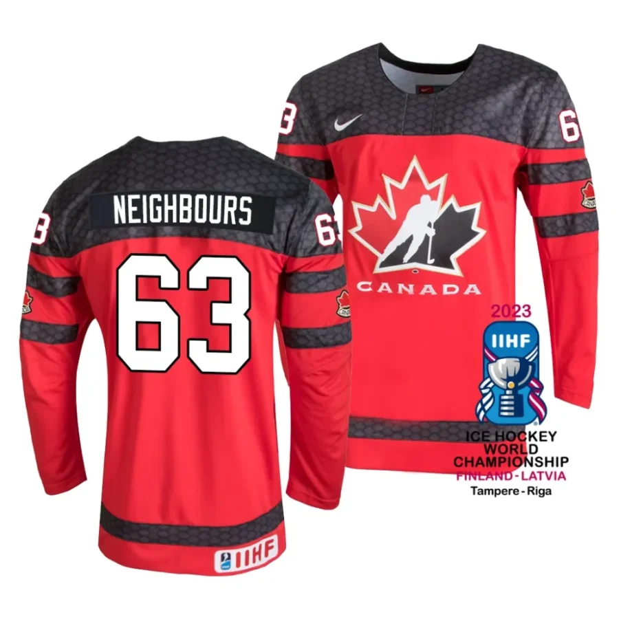 jake neighbours red 2023 iihf world championship canada away jersey scaled