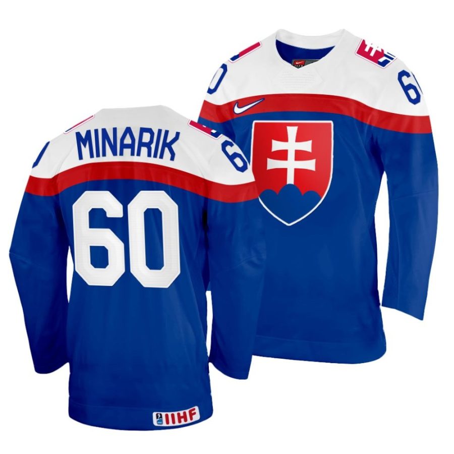 jakub minarik away 2022 iihf world championship blue jersey scaled