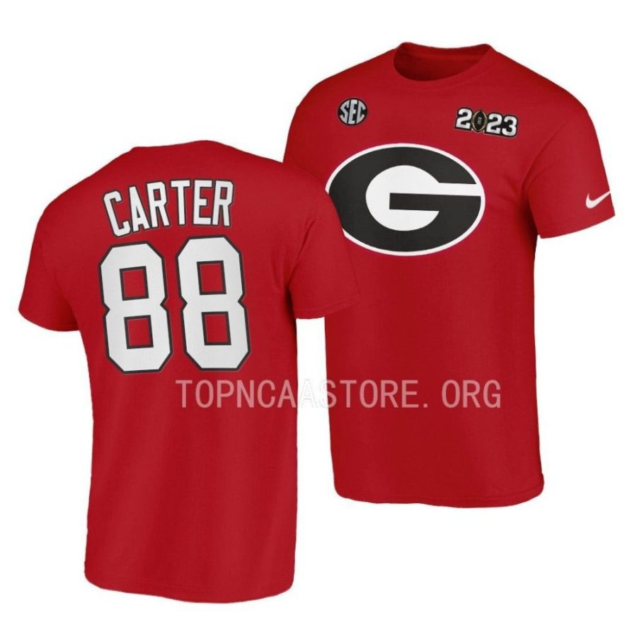 jalen carter cfbplayoff 2023 national championship red t shirts scaled