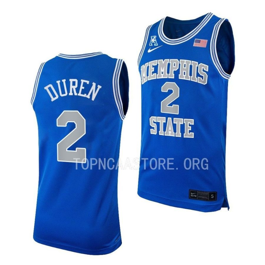 jalen duren blue throwback replica basketball jersey scaled