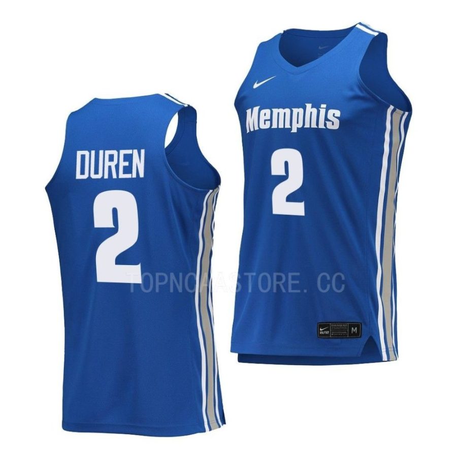 jalen duren memphis tigers college basketball replica jersey scaled