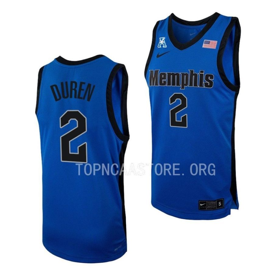 jalen duren memphis tigers ncaa basketball replica jersey scaled