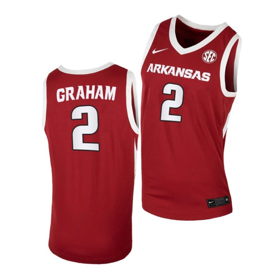 jalen graham arkansas razorbacks college basketball 2022 23 jersey scaled