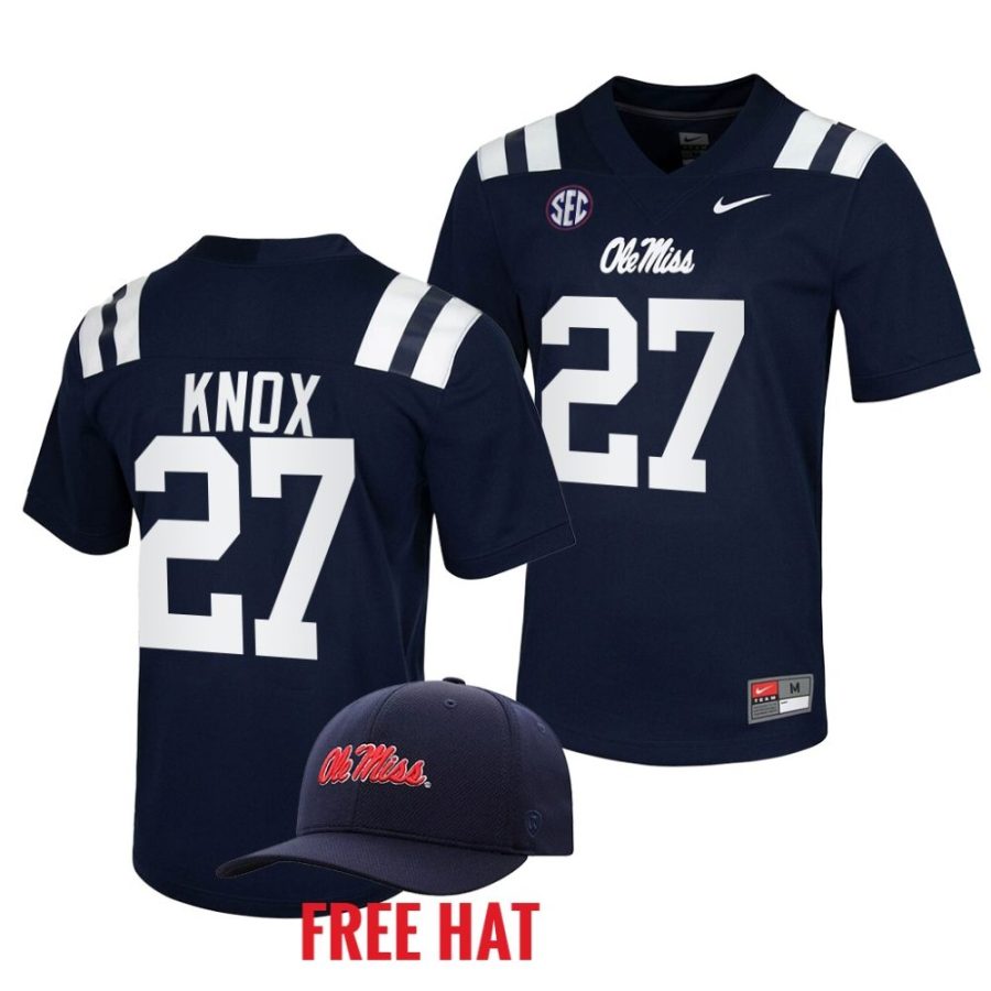 jalen knox ole miss rebels navy untouchable game free hat jersey scaled