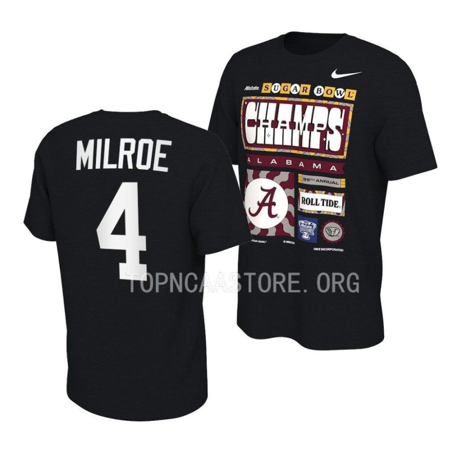 jalen milroe black 2022 sugar bowl champions locker room t shirts scaled