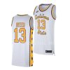 jalen reed lsu tigers 2022 23replica basketball white jersey scaled