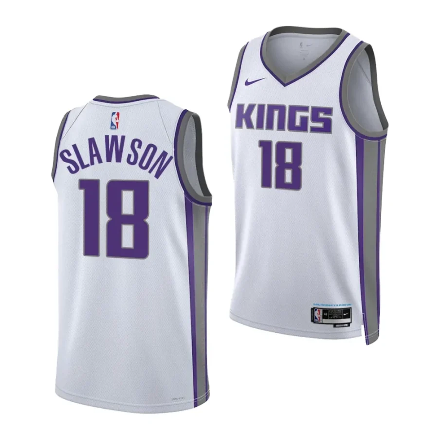 jalen slawson kings 2023 nba draft white association edition men jersey scaled