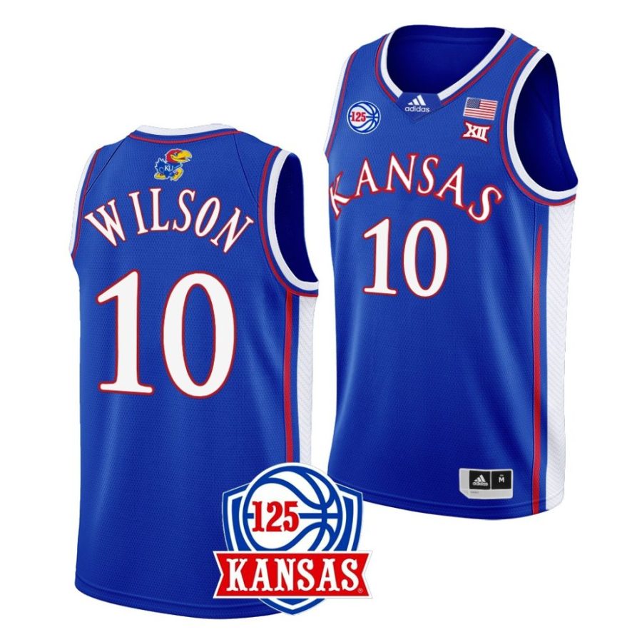 jalen wilson blue 125th anniversary kansas jayhawksaway jersey scaled