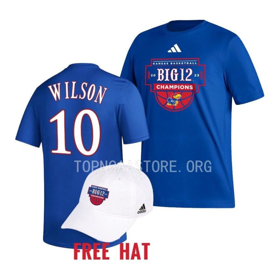 jalen wilson free hat 2023 big 12 champions royal t shirts scaled