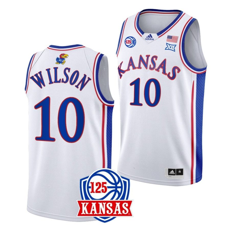 jalen wilson kansas jayhawks 2022 23125th year homewhite jersey scaled