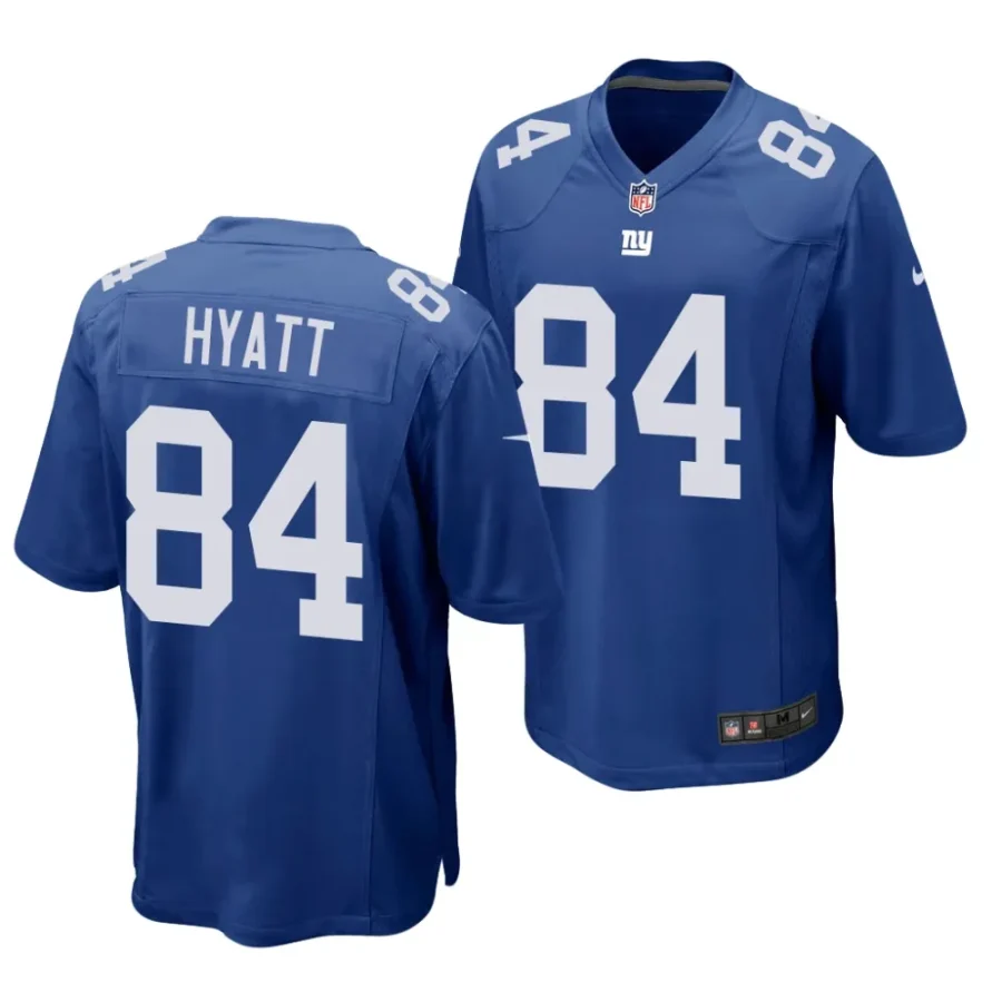 jalin hyatt new york giants 2023 nfl draft game men royal jersey scaled