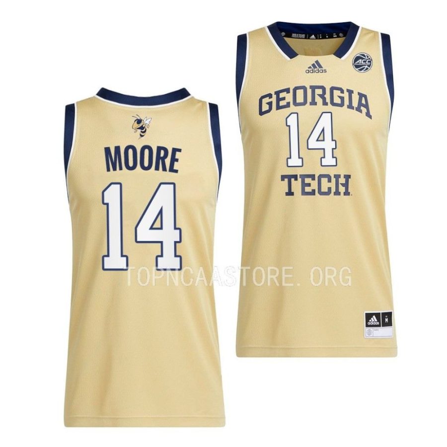 jalon moore georgia tech yellow jackets 2022 23away basketball swingmangold jersey scaled